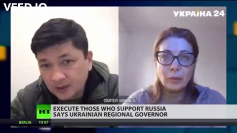governor Ukraine said citizens cooperating with Russia will face execution