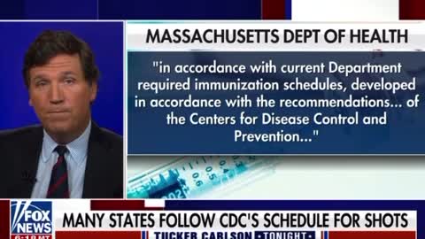 Tucker Responds to the CDC’s Attempt to “Fact Check” Him Childhood Vax Schedule