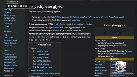 BREAKING : 72% Of The World Is Primed With Binary Weapon POLYETHYLENE GLYCOL