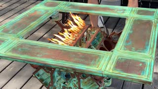 Impressive Engine Block Fire Pit