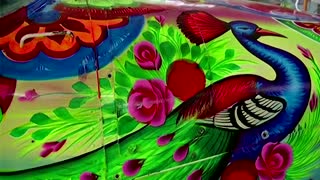 Pakistan's famous truck art takes to the air