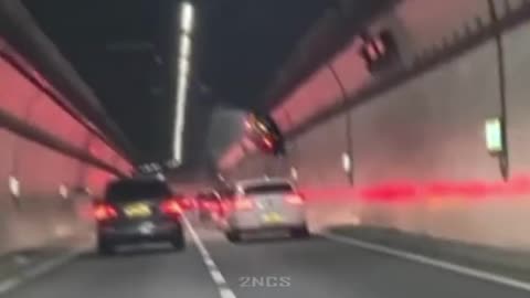 Supercar Flip in Tunnel