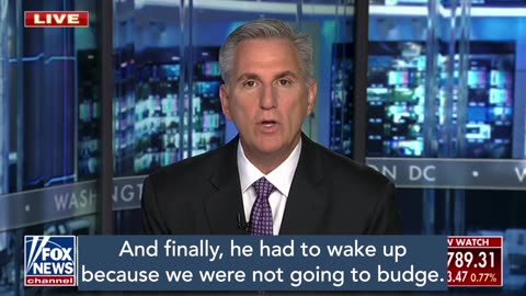 Speaker McCarthy Credits the American People for Pressuring Biden for the Largest Cut in History