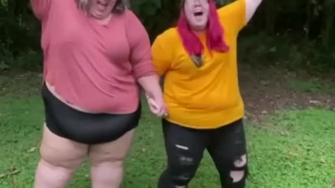 Very fat woman's on 🤣 funny video.