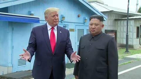 Kim Jong-un welcomes Donald Trump to North Korea