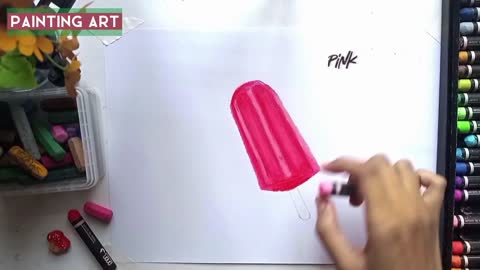 Painting tutorial for beginners - Popsicle