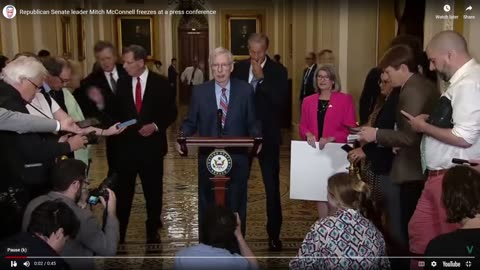 'Coincidence' - Disturbing Video – Mitch McConnell Has Medical Episode During Press Conference