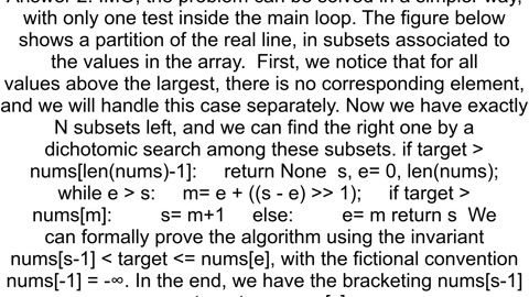 Ceiling of the element in sorted array