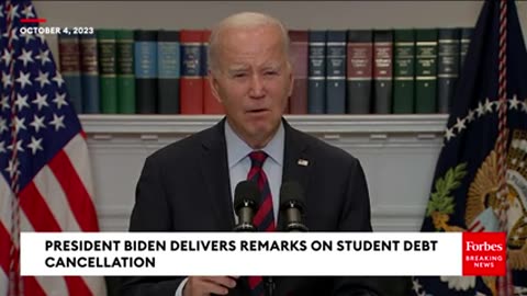 President Biden Delivers Remarks On Cancelling Student Debt
