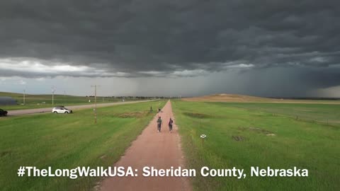 #TheLongWalkUSA: Walking into a Nebraska Thunderstorm