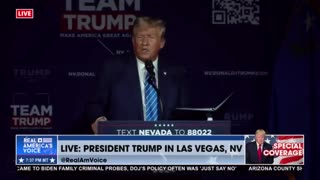 Donald Trump Speech Commit to Caucus in Las Vegas - October 28, 2023