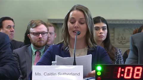 5/16/2024 Caitlin Sutherland at DC Hearing Talking About Foreign Cash Flowing into American Politics