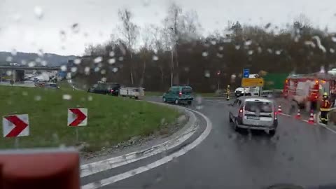 Accident at b20 Burgausen Germany