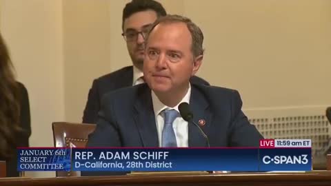Rep. Adam Schiff cries during January 6th hearing at Capitol Hearing