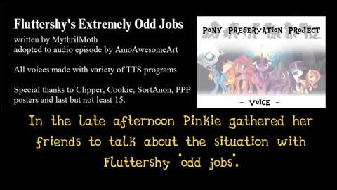 Fluttershy's Extremely Odd Jobs (voiced with various TTS) - MLP audio episode