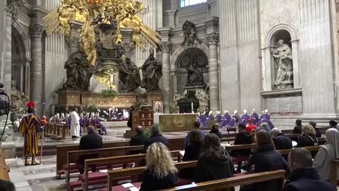 Papa celebró el Miércoles de ceniza con misa con pocos fieles y nuevo rito