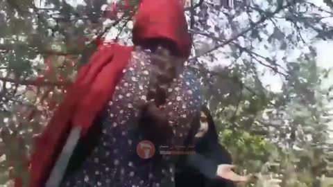 Iranian woman being beaten for insufficient headgear