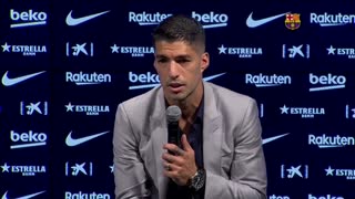 Entre lágrimas, Luis Suárez se despidió del Barcelona