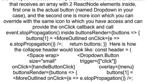 antd Dropdown Stop Propagation of Click Trigger