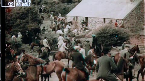 1910 - "A Run With The Exmoor Staghounds" in Kinemacolor