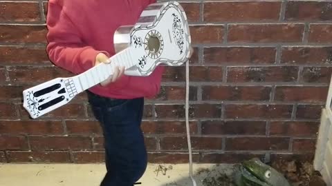 Boy Serenades for Halloween Candy