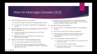 Weekly Webinar #38: “How To Manage Lawyers”