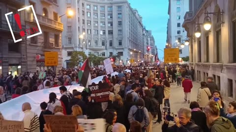 30.000 personas se manifiestan en Barcelona contra el genocidio en Palestina