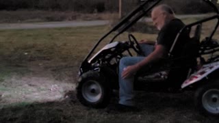 Roadrunner Playing With The Gocart