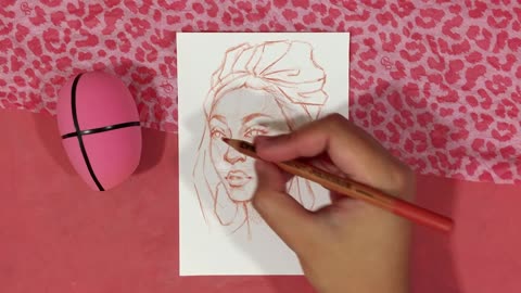 How to draw 3/4 face, eyes, nose, mouth | tutorial