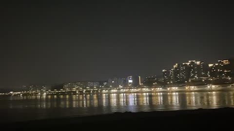 Seoul's night view from the island