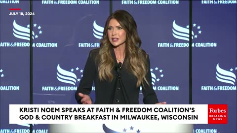 Kristi Noem Speaks About 'Insecure' Childhood And Importance Of Religion At Faith Event Near RNC