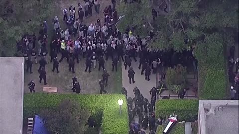 Police detain protesters at UCLA pro-Palestinian rally