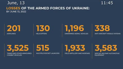 🇷🇺🇺🇦 13/06/2022 The war in Ukraine Briefing by Russian Defence Ministry