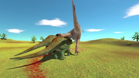 Dinosaur battle simulation
