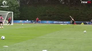 Gareth Bale scores a stunner in training before Wales vs England