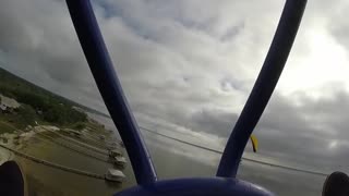 Paramotor Crashes into Lake