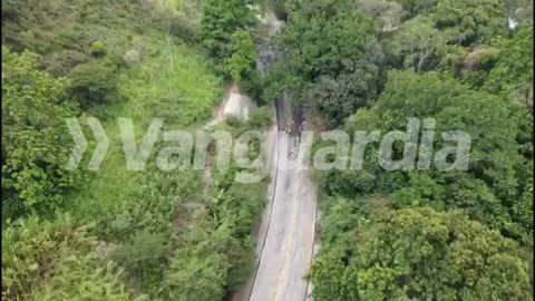 Emergencia por lluvia en Piedecuesta (vista de Dron)