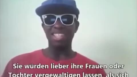 Afrikanischer Krieger will Beute machen