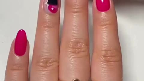 How To make Pink Sparkle Nails