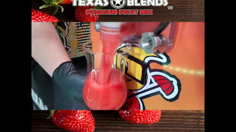 Strawberry Daiquiris For The Win! Texas Blends Premium Fruit Mix