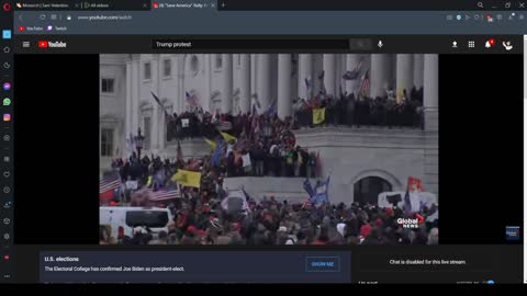 DC Trump Rally Shouts "USA!".