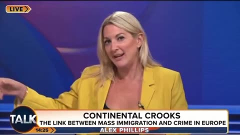 British TV anchor reports on migrant crime