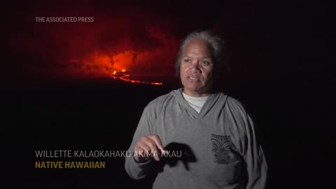 Native Hawaiians honor Mauna Loa lava flow