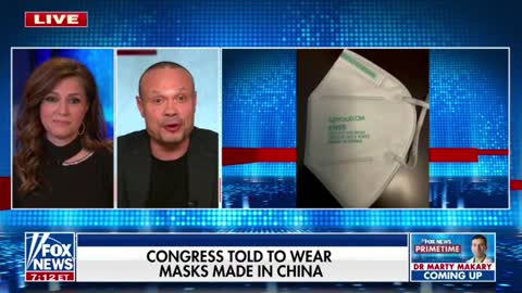 Dan Bongino slams Congress for using masks made in China