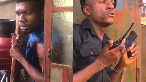 Nigerian police versus Nigerian suspected robber comedy