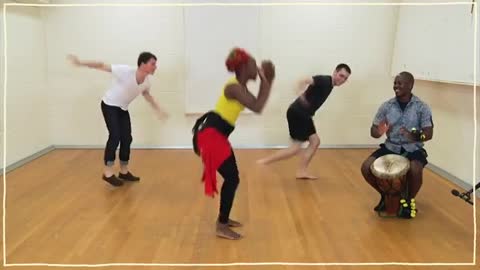 Dance tutorial African dance:Lesson 3: Dancing on the clock