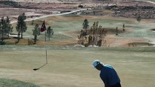 Can he make this putt for birdie at this golf tournament!