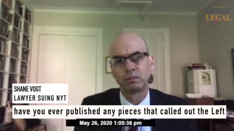 NYT DEPO TAPE 1: James Bennet, Former NYT Editorial Page Editor.