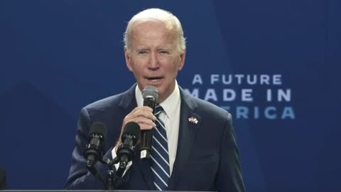 Biden says America is in a "much better place" since he took office.