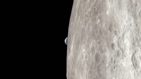 Apollo 13 views of the moon 4k